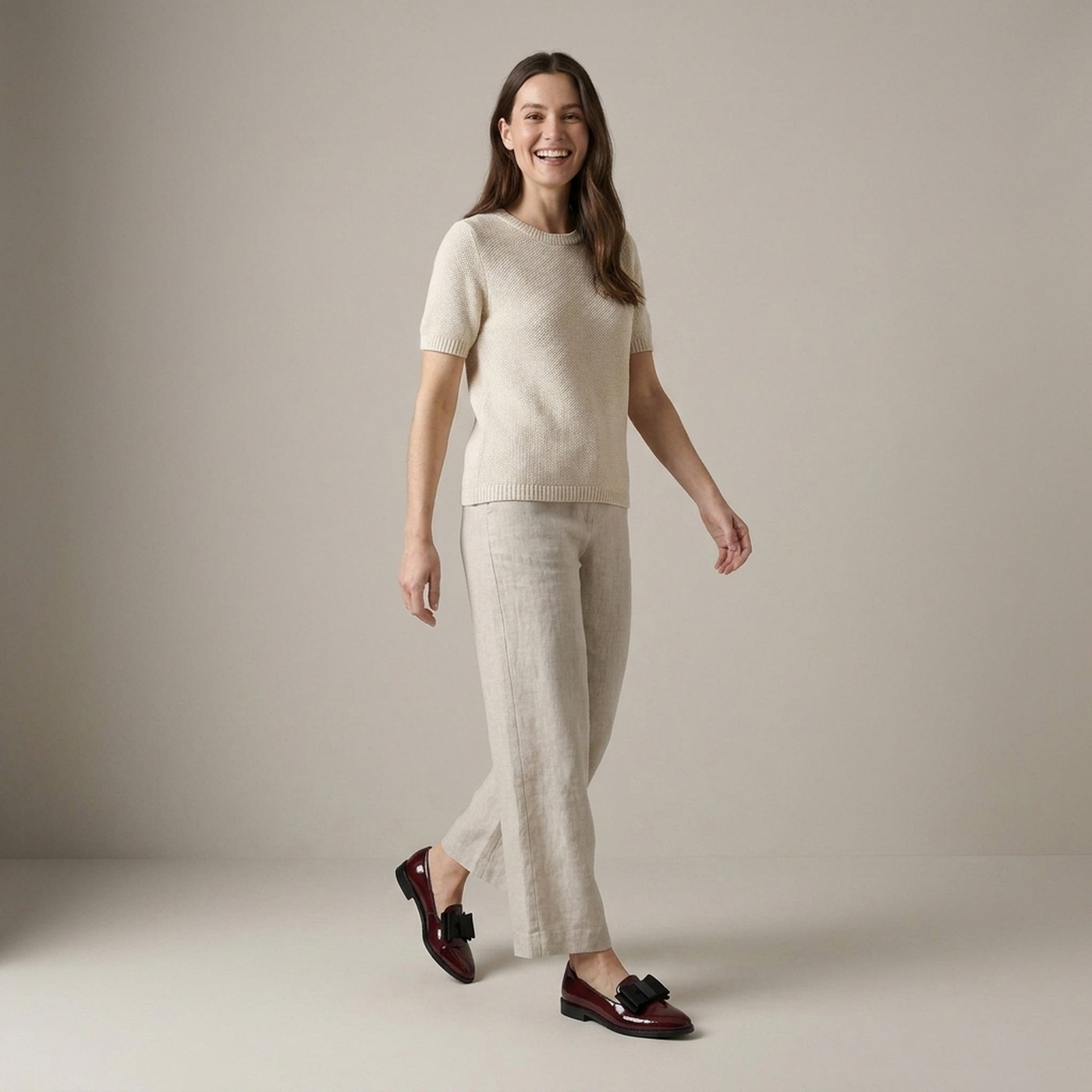 PLUXSTYLE::numise::womens-flexible-sole-loafers::zoom-out