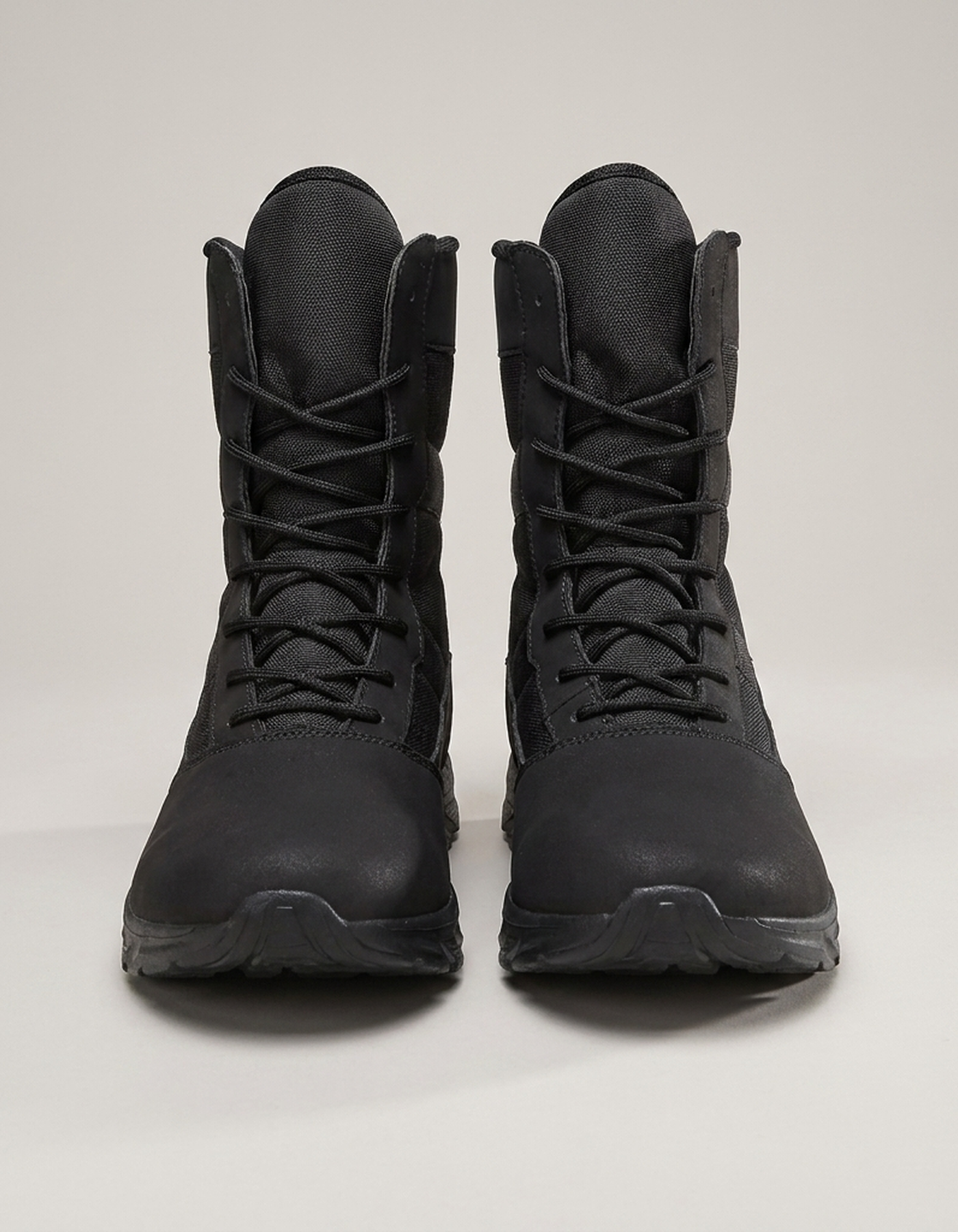 PLUXSTYLE::numise::mens-adjustable-fit-ankle-boots::pack-black