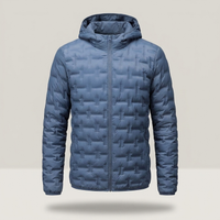 PLUXSTYLE::numise::alpine-lightweight-hooded-parka::pack-blue