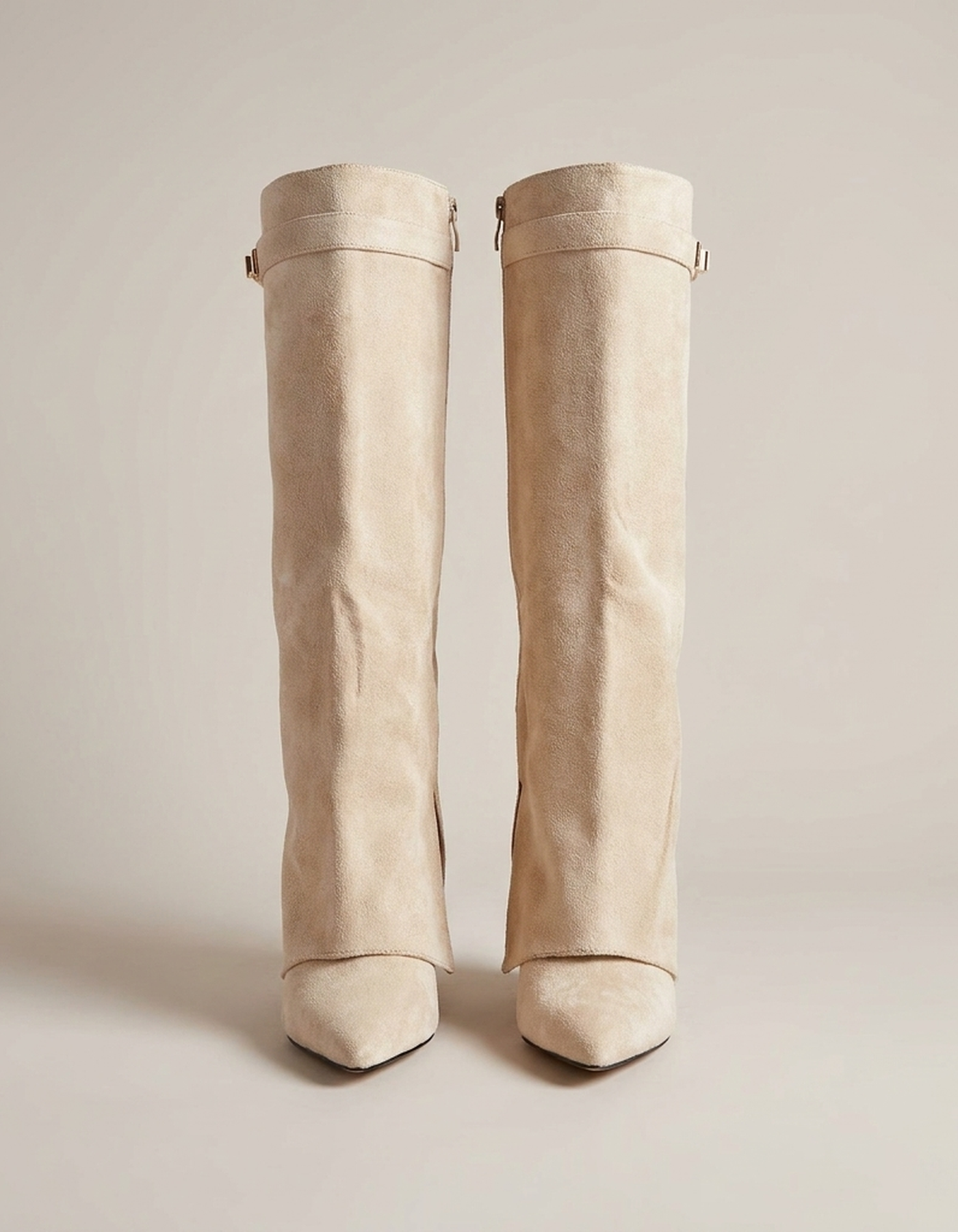 PLUXSTYLE::numise::pointed-toe-tall-boots::pack-beige