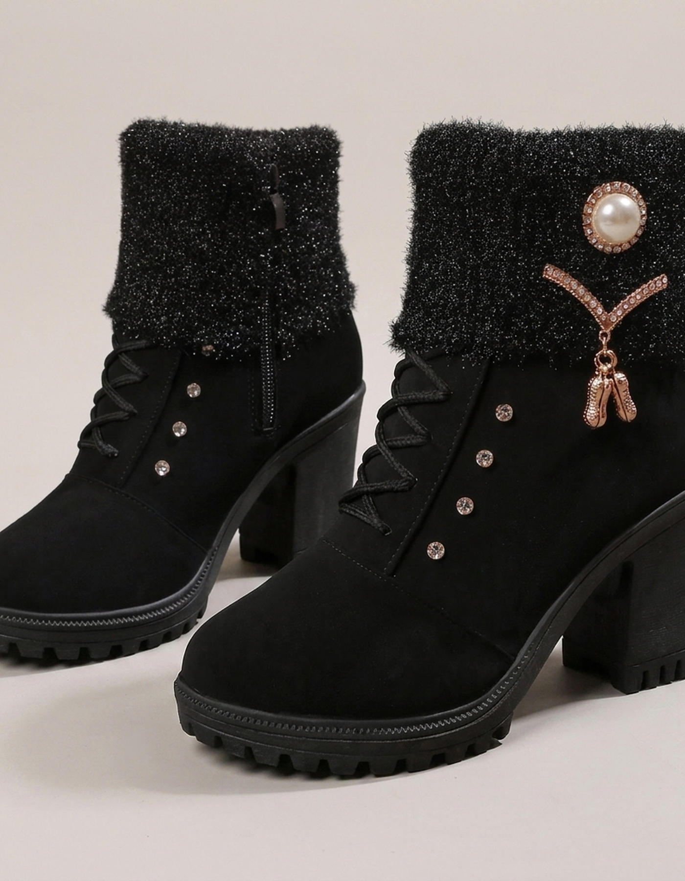 PLUXSTYLE::numise::everyday-chunky-heel-boots::pack-black