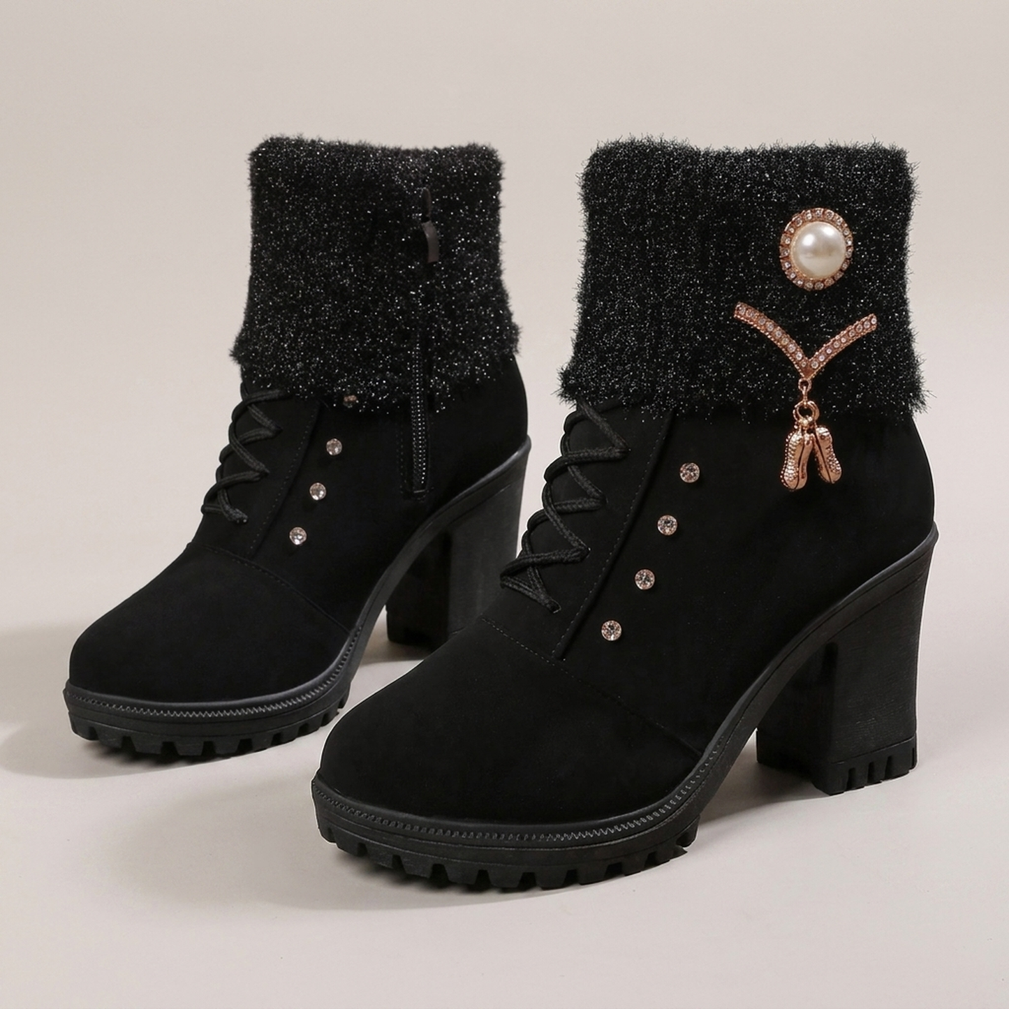 PLUXSTYLE::numise::everyday-chunky-heel-boots::pack-black