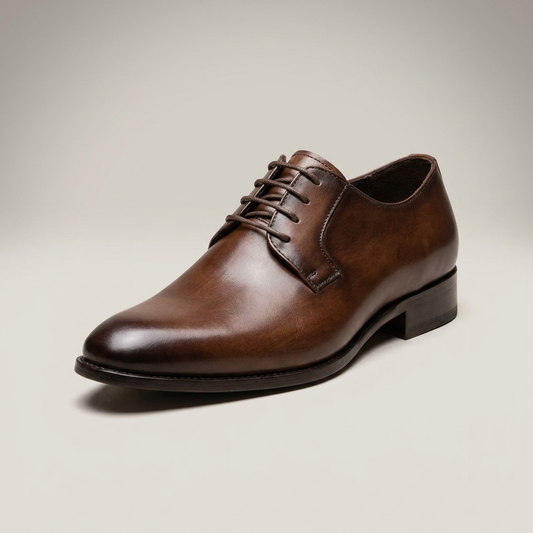 PLUXSTYLE::numise::mens-pointed-toe-derby-dress-shoes::closeup-hero