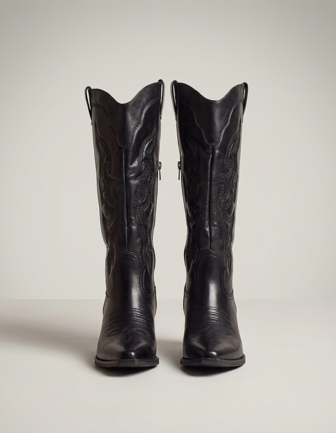 PLUXSTYLE::numise::angelika-pointed-toe-western-boots::pack-black