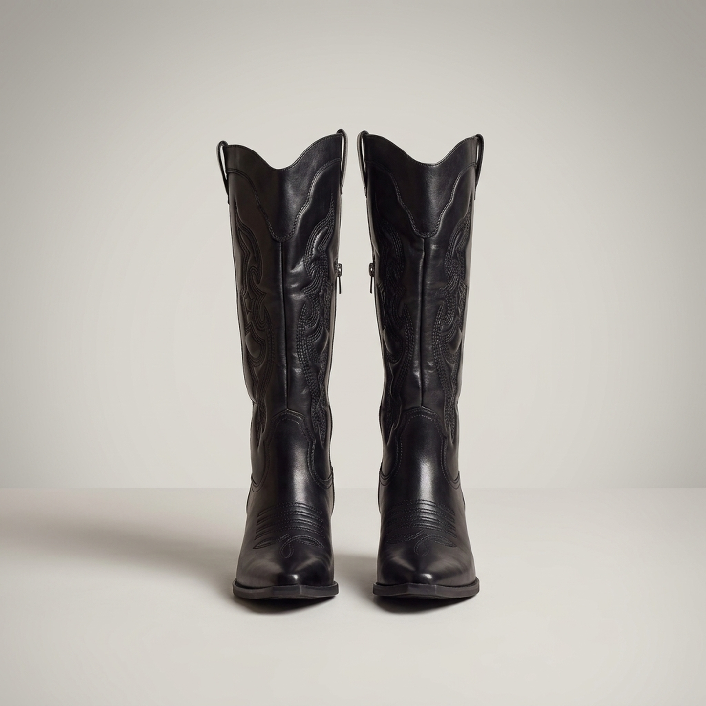 PLUXSTYLE::numise::angelika-pointed-toe-western-boots::pack-black