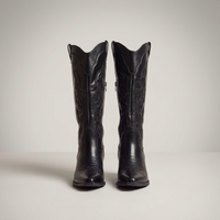 PLUXSTYLE::numise::angelika-pointed-toe-western-boots::pack-black