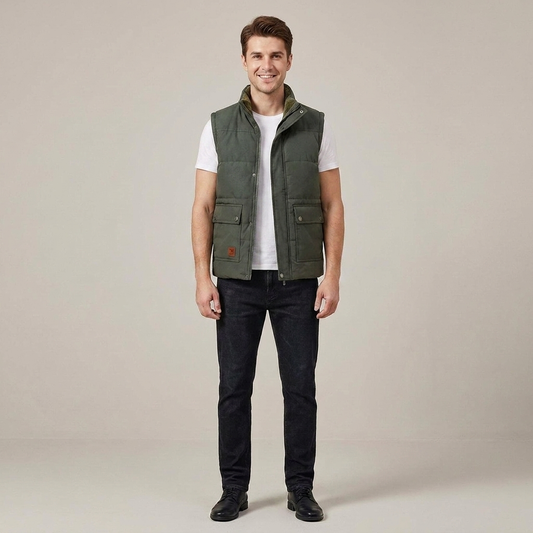 PLUXSTYLE::numise::mens-lightweight-everyday-vest::front