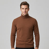 Schmal geschnittener Pullover mit Stehkragen für Herren