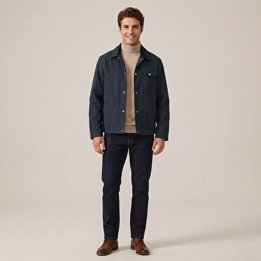 PLUXSTYLE::numise::mens-relaxed-button-down-parka::front