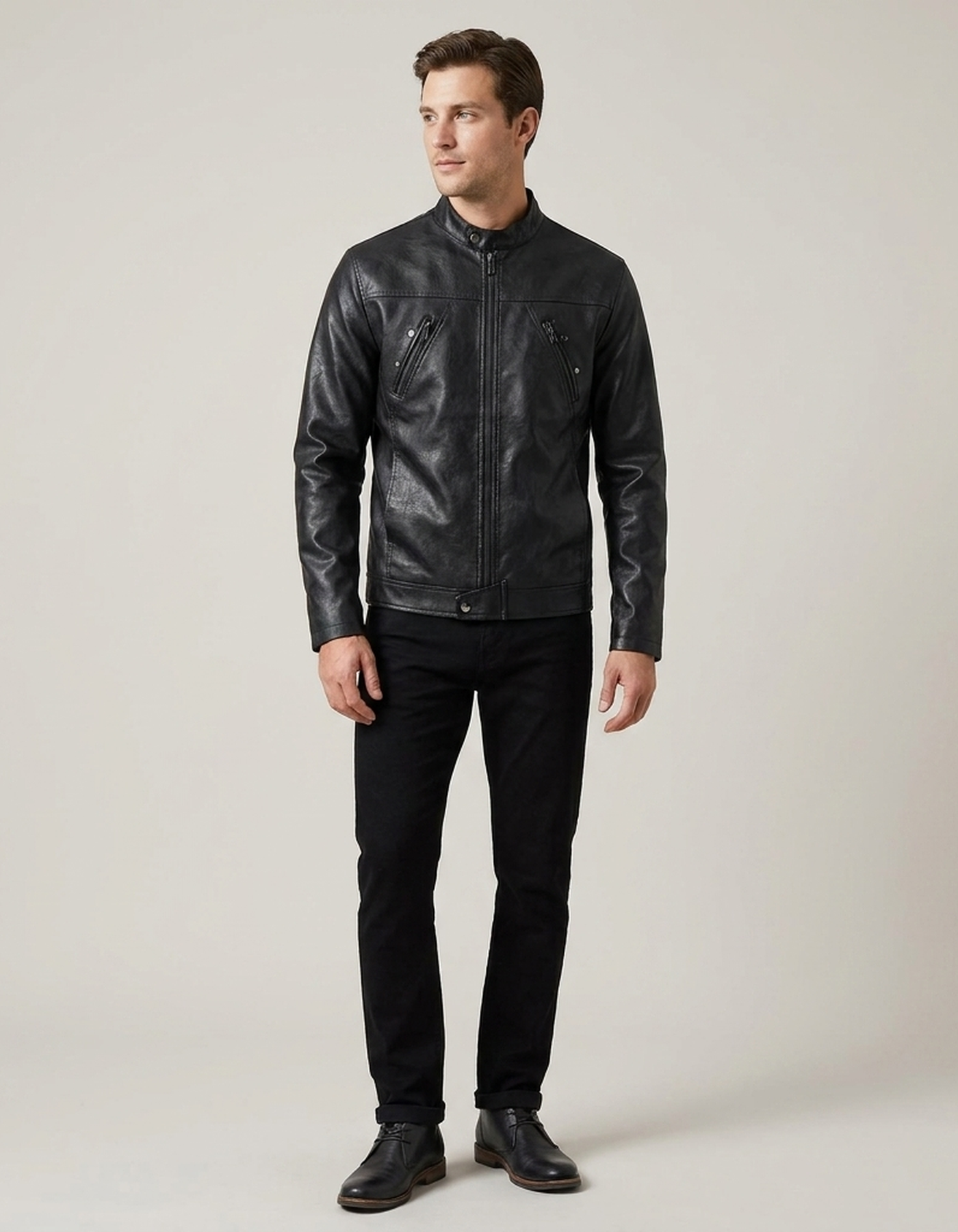 PLUXSTYLE::numise::mens-tailored-aviator-parka::front