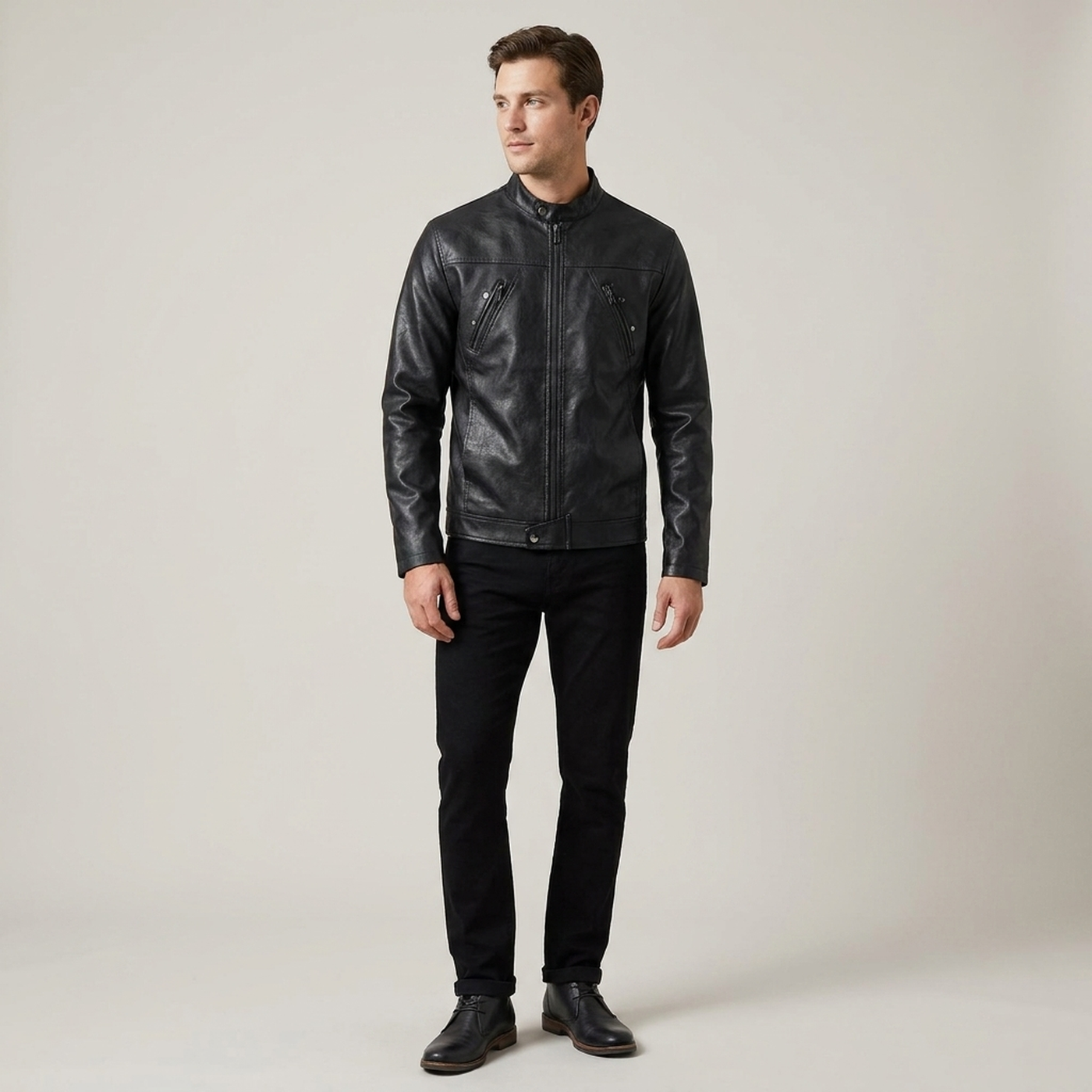 PLUXSTYLE::numise::mens-tailored-aviator-parka::front
