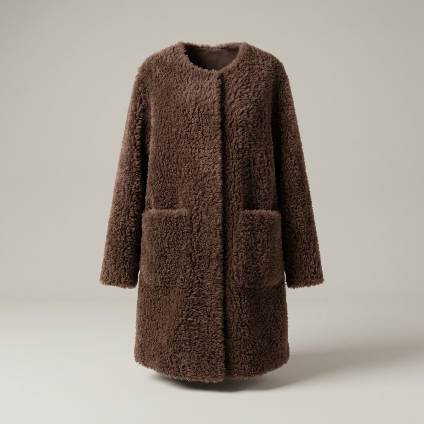 PLUXSTYLE::numise::alina-easy-fit-parka::pack-mocha-brown