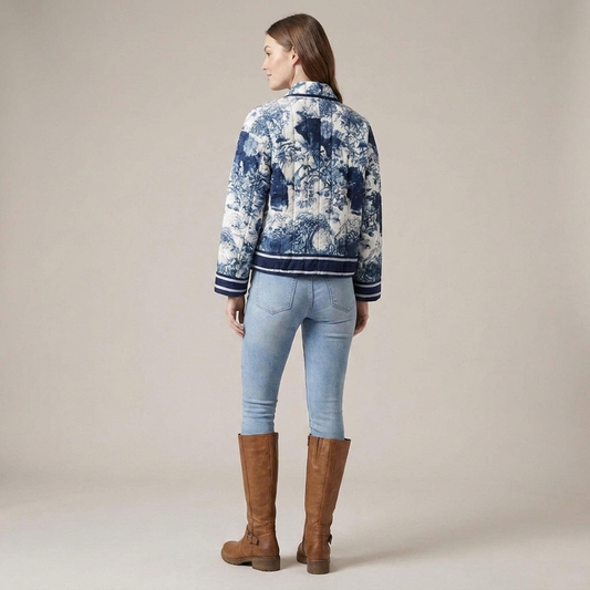 PLUXSTYLE::numise::aurielle-floral-parka::back
