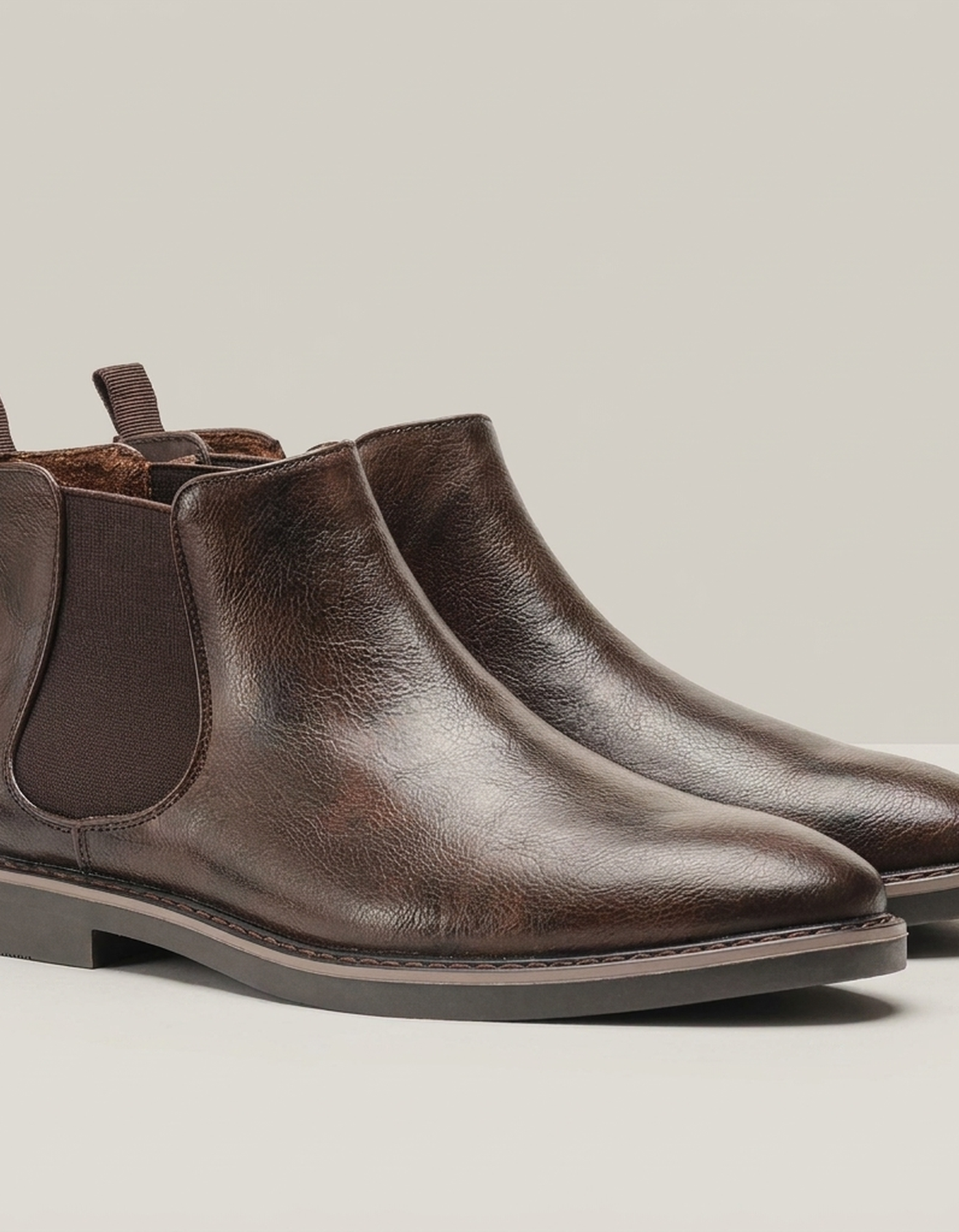 PLUXSTYLE::numise::milo-pull-on-chelsea-boots::pack-dark-brown