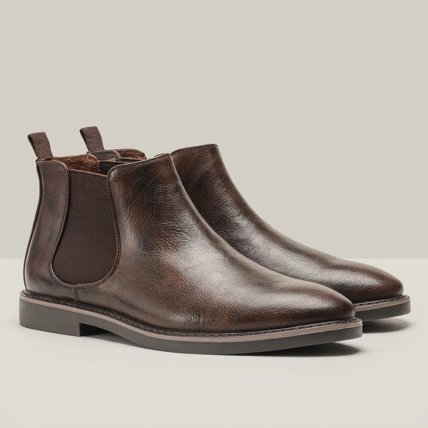 PLUXSTYLE::numise::milo-pull-on-chelsea-boots::pack-dark-brown