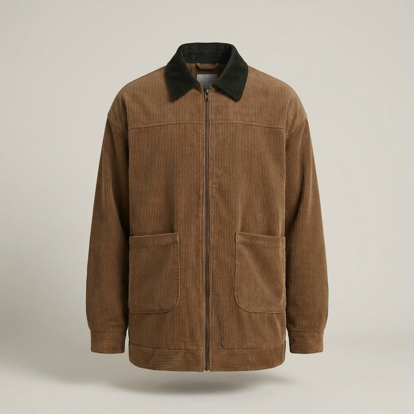PLUXSTYLE::numise::mens-relaxed-bomber-parka::pack-coffee-brown