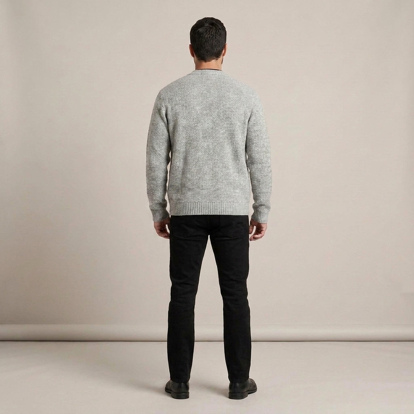 PLUXSTYLE::numise::mens-pocket-front-cardigan::back