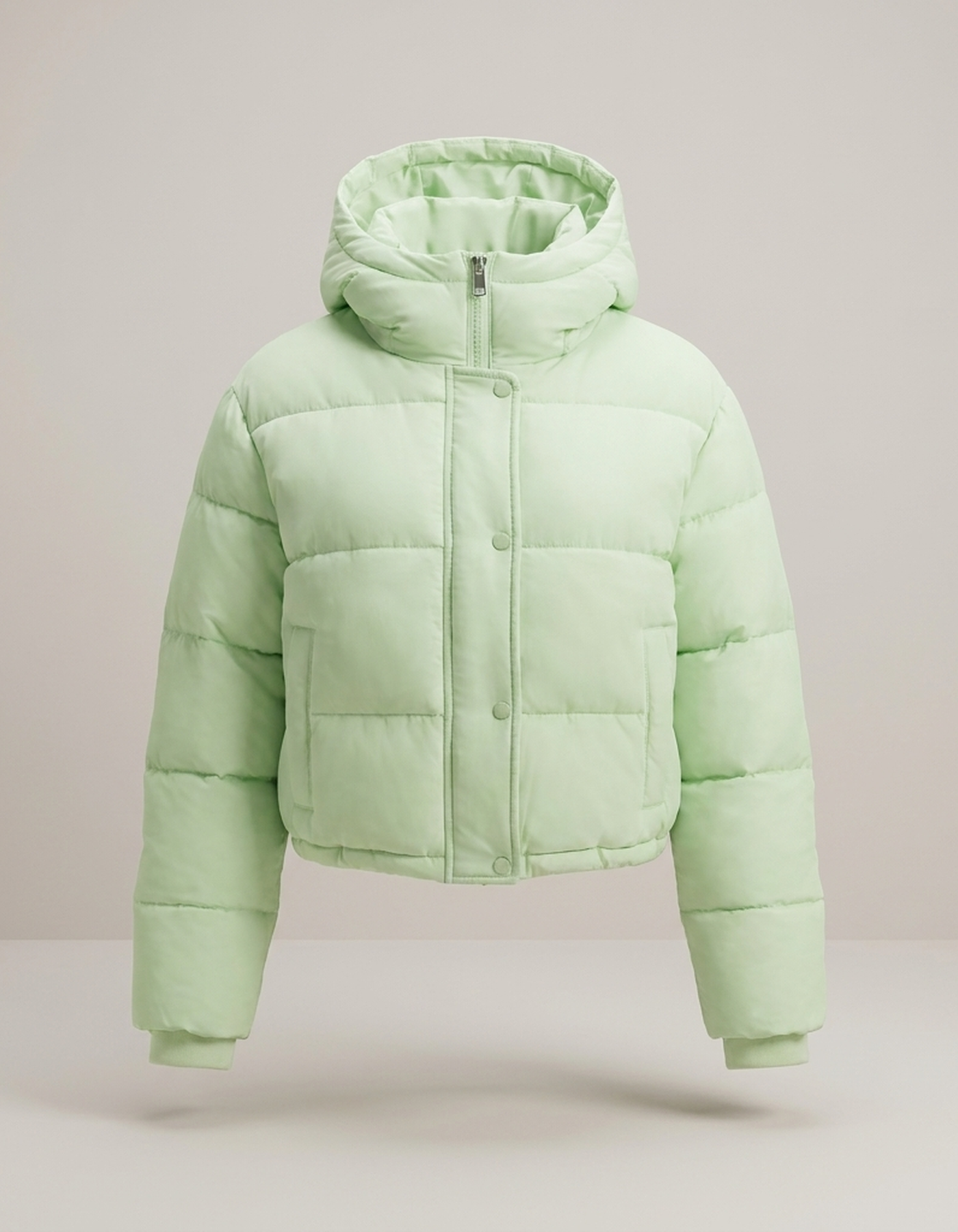 PLUXSTYLE::numise::arielle-cropped-hooded-parka::pack-light-green