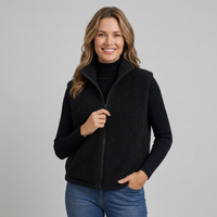 Eliza | Women's Cropped Puffer Vest with Stand Collar