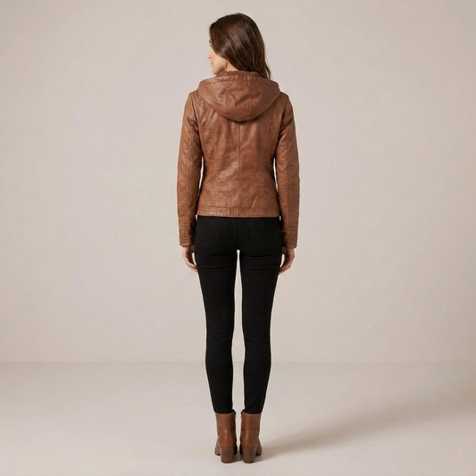 PLUXSTYLE::numise::womens-detachable-hood-parka::back