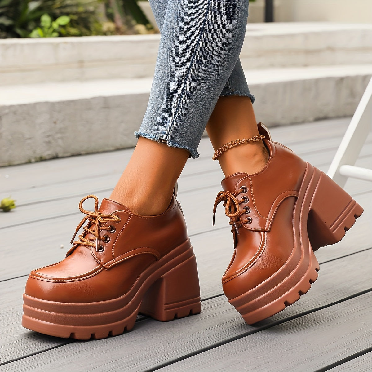 PLUXSTYLE::numise::chunky-platform-oxford-footwear::lifestyle-keep-1