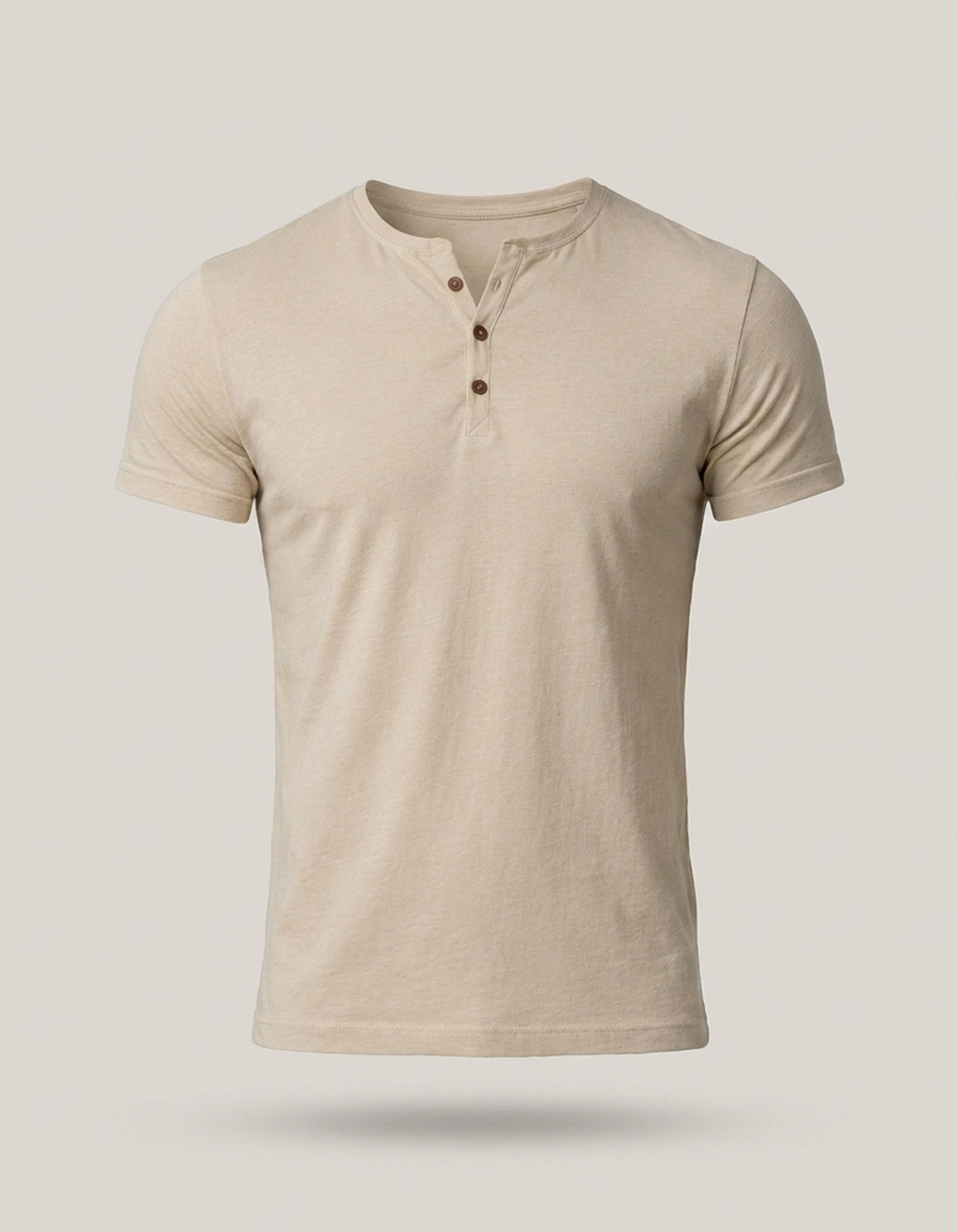 PLUXSTYLE::numise::mens-everyday-henley-top::pack-khaki
