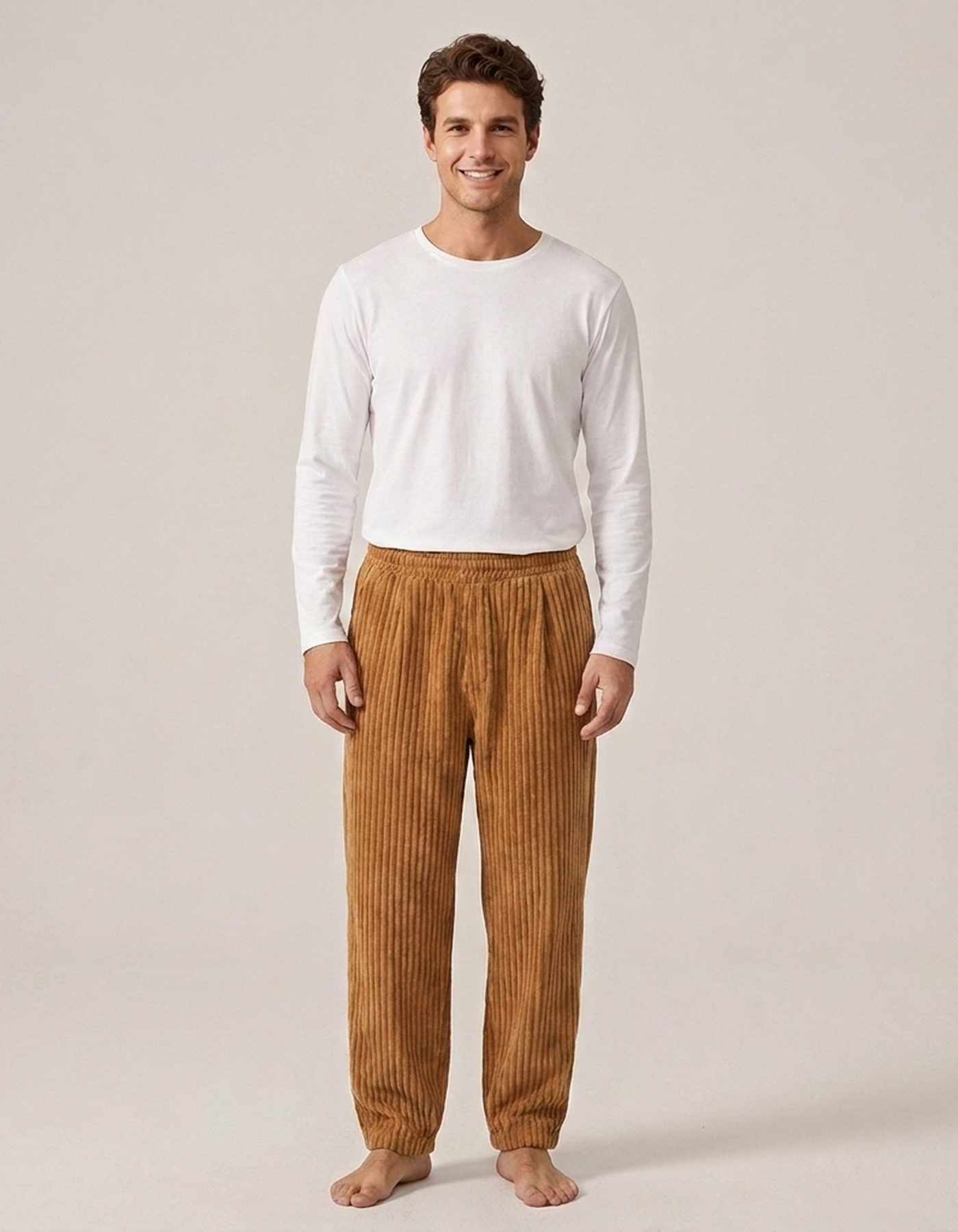 PLUXSTYLE::numise::mens-relaxed-drawstring-pants::front