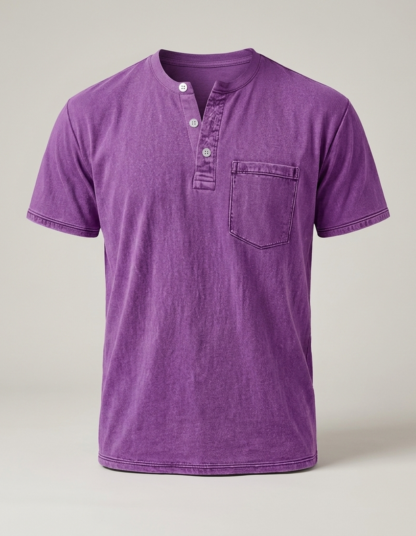 PLUXSTYLE::numise::mens-lived-in-henley-top::pack-purple