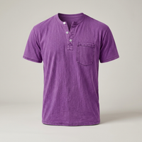 PLUXSTYLE::numise::mens-lived-in-henley-top::pack-purple