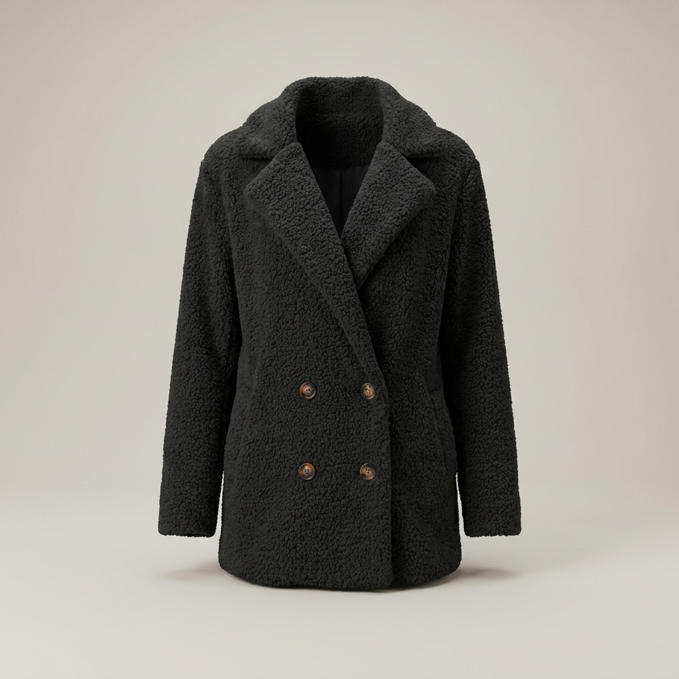 PLUXSTYLE::numise::womens-relaxed-double-breasted-parka::pack-black