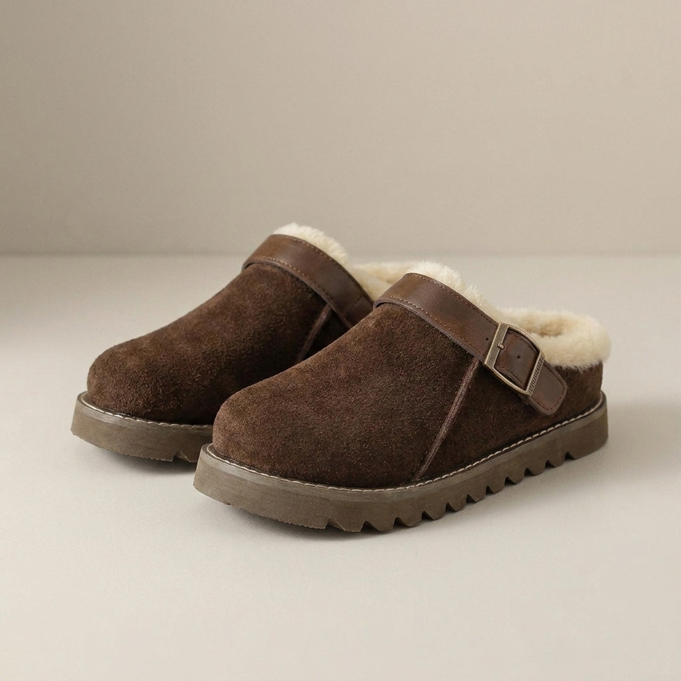 PLUXSTYLE::numise::ailani-cozy-winter-clogs::closeup-detail