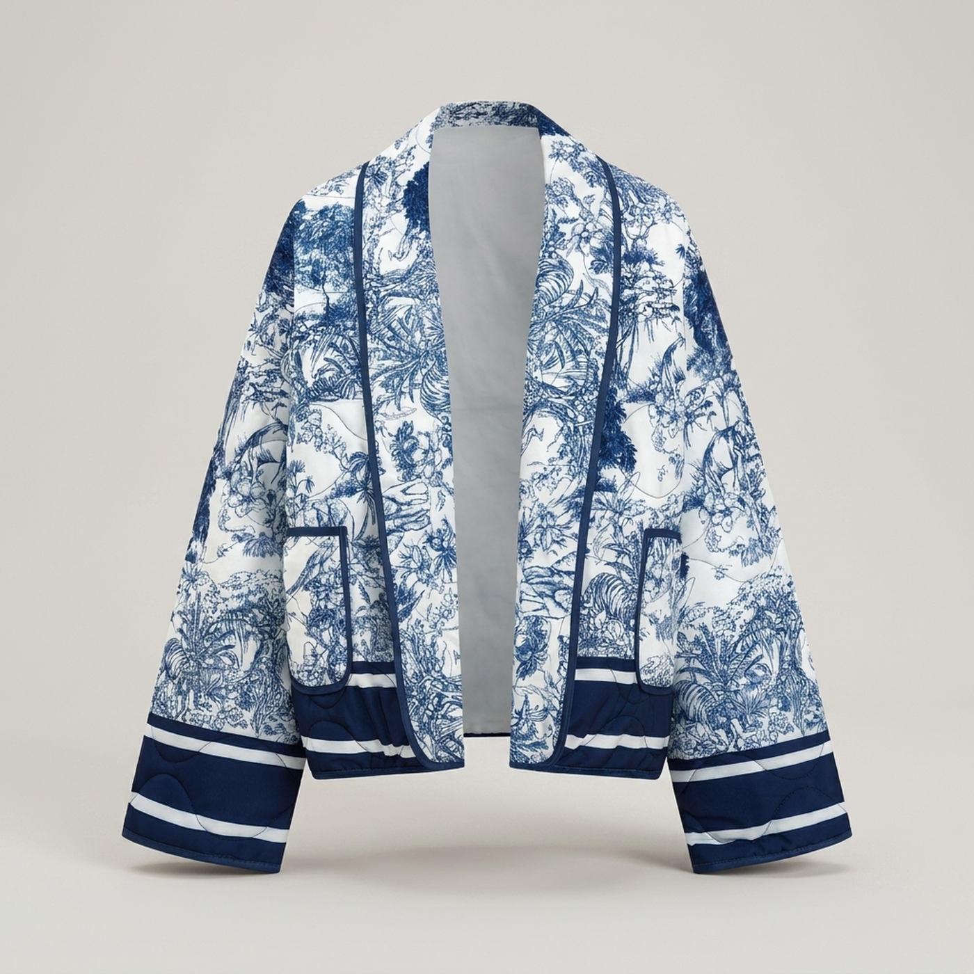 PLUXSTYLE::numise::aurielle-floral-parka::pack-blue