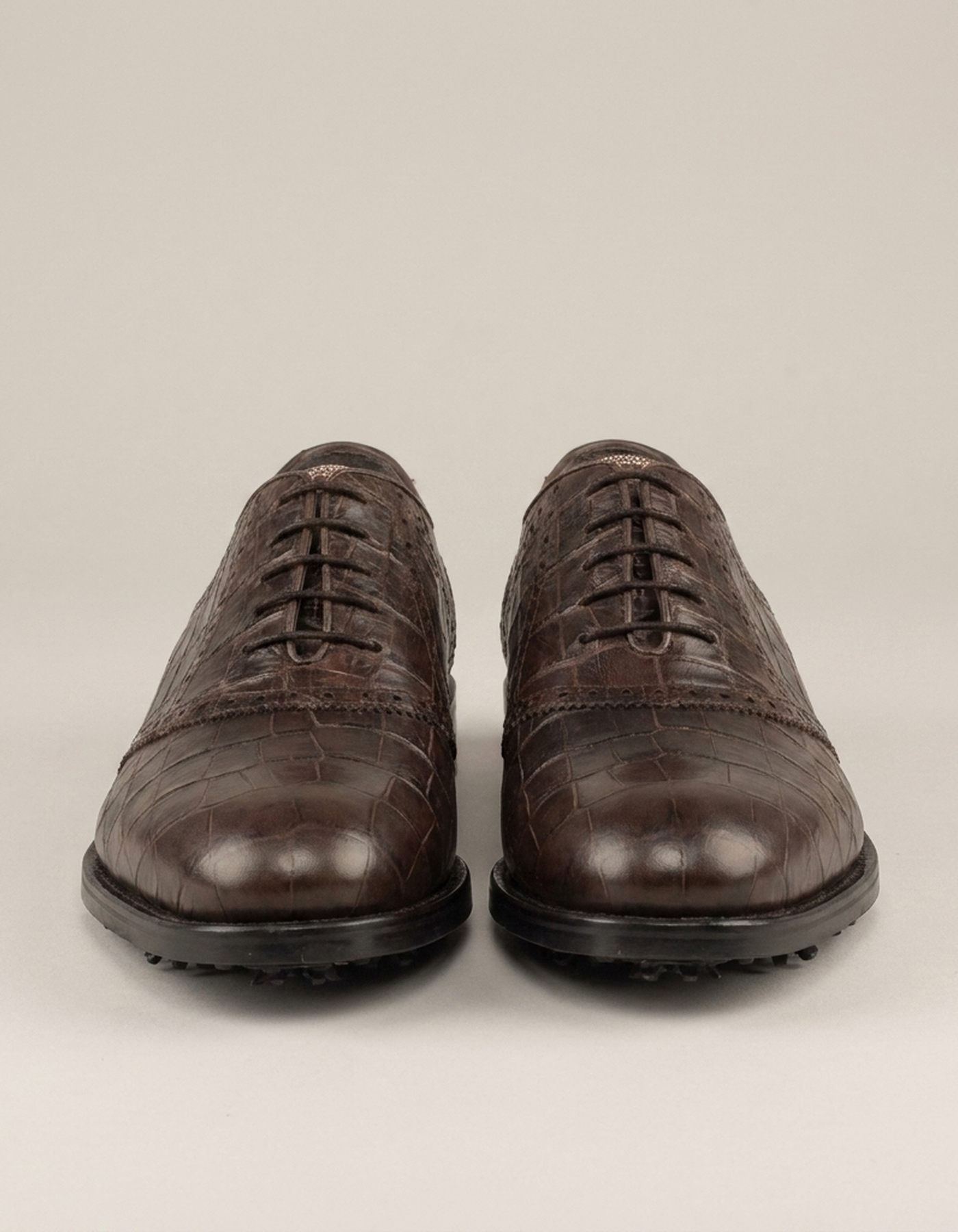 PLUXSTYLE::numise::aqualuna-oxford-golf-footwear::pack-brown