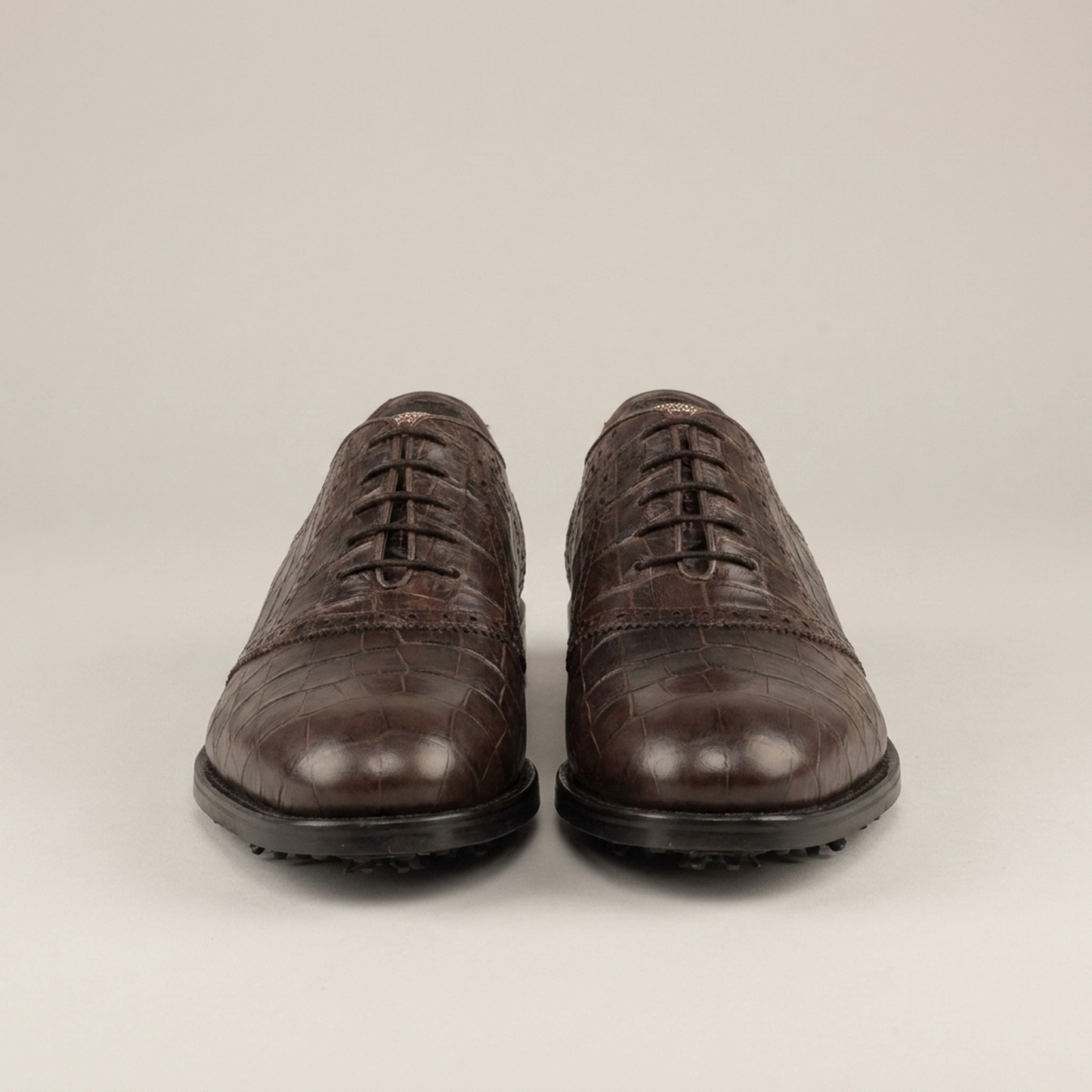 PLUXSTYLE::numise::aqualuna-oxford-golf-footwear::pack-brown