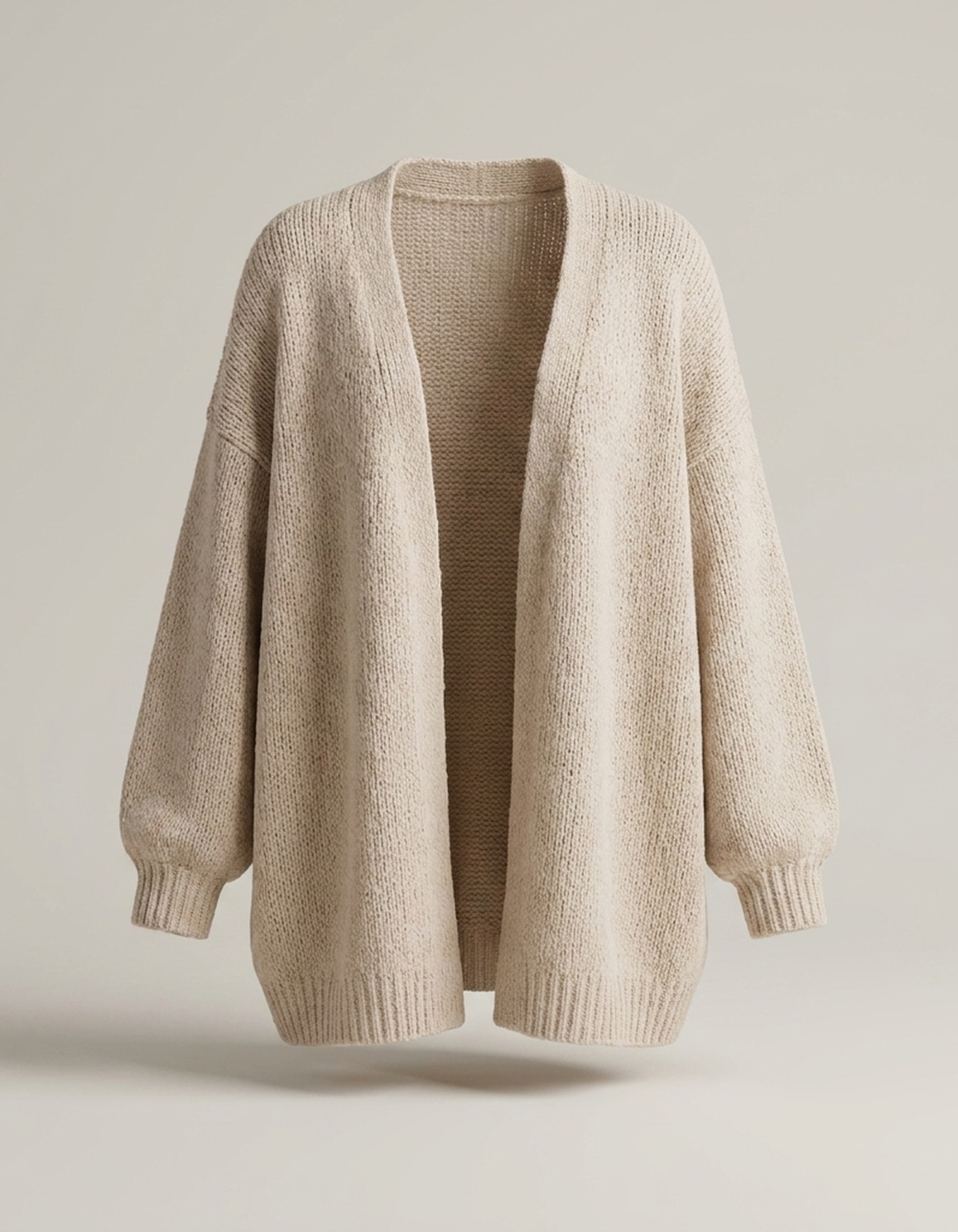 PLUXSTYLE::numise::oversized-maxi-cardigan::pack-beige