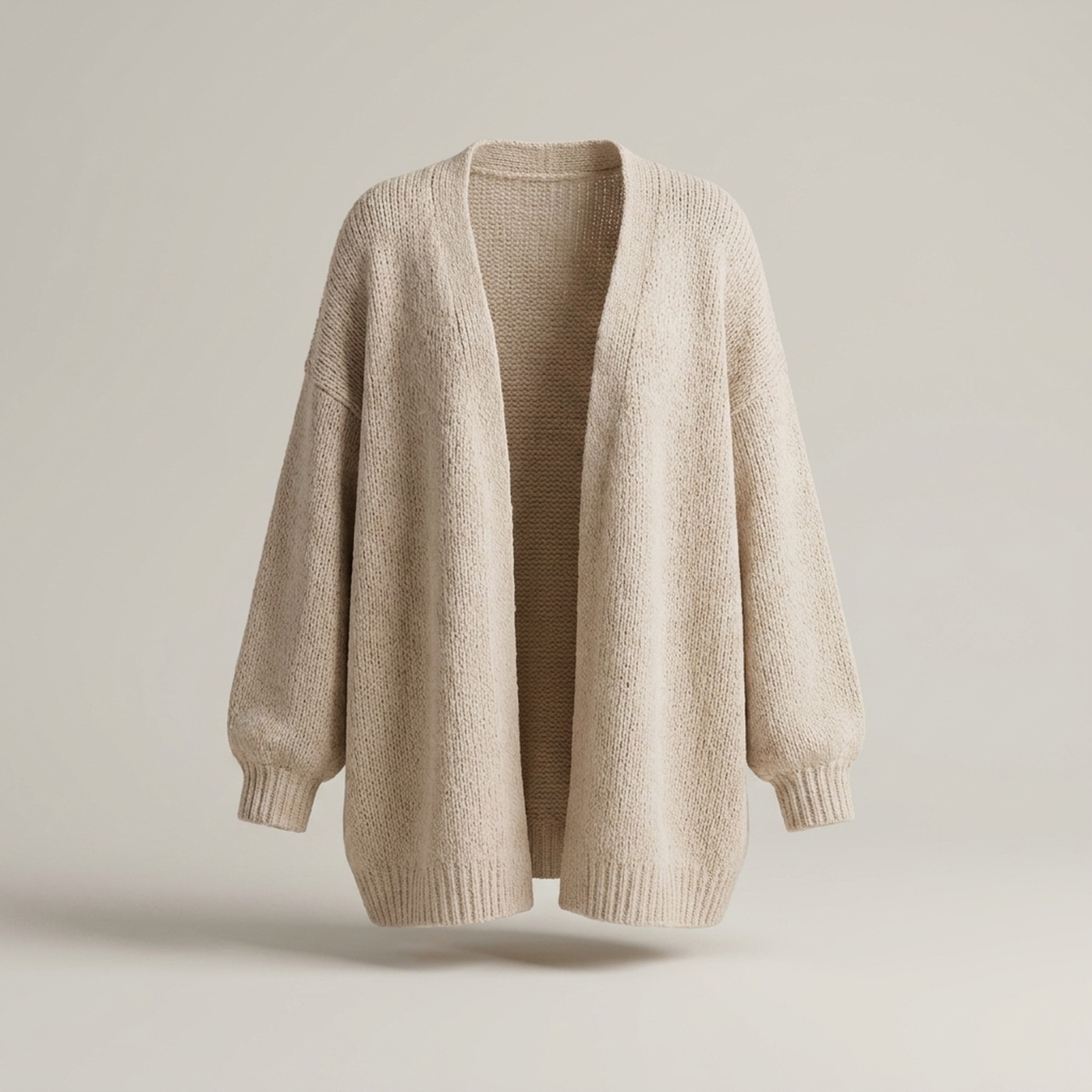 PLUXSTYLE::numise::oversized-maxi-cardigan::pack-beige