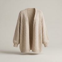PLUXSTYLE::numise::oversized-maxi-cardigan::pack-beige