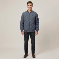 PLUXSTYLE::numise::mens-diamond-quilted-parka::front