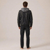 PLUXSTYLE::numise::mens-detachable-hood-parka::back