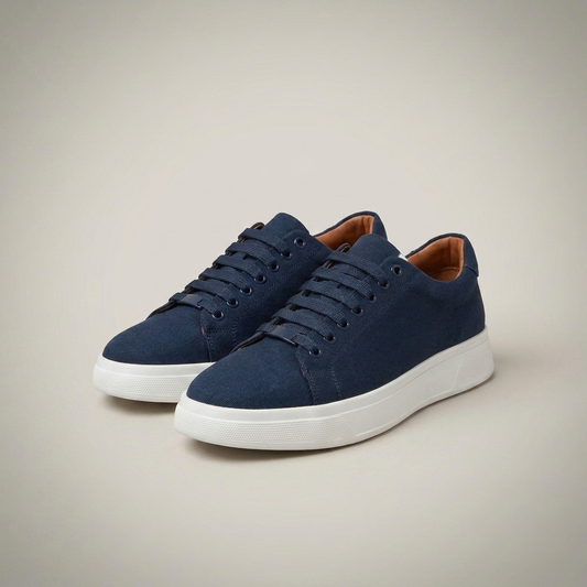 PLUXSTYLE::numise::mens-chunky-low-top-sneakers::closeup-detail