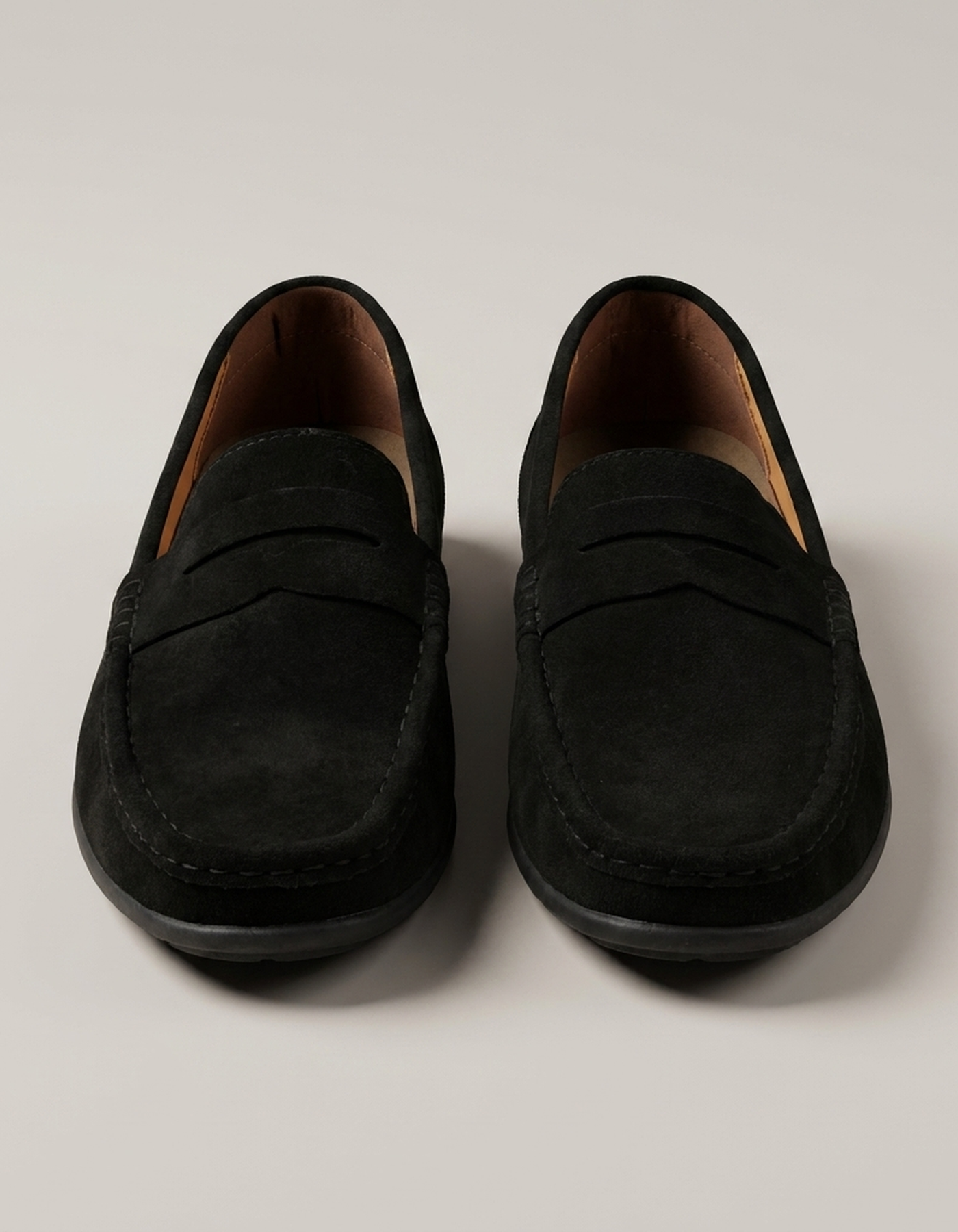 PLUXSTYLE::numise::mens-lightweight-slip-on-loafers::pack-black