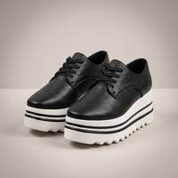 PLUXSTYLE::numise::grace-lace-up-platform-sneakers::pack-black