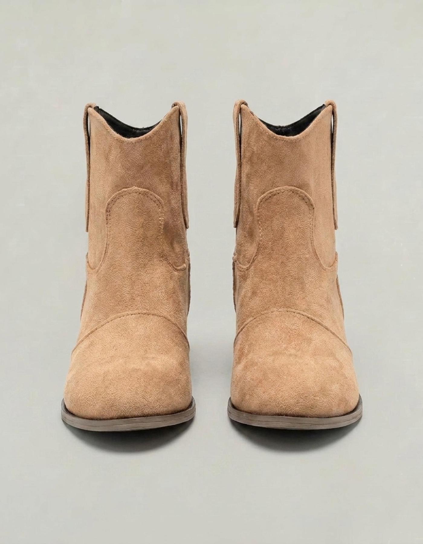 PLUXSTYLE::numise::womens-western-ankle-boots::pack-khaki