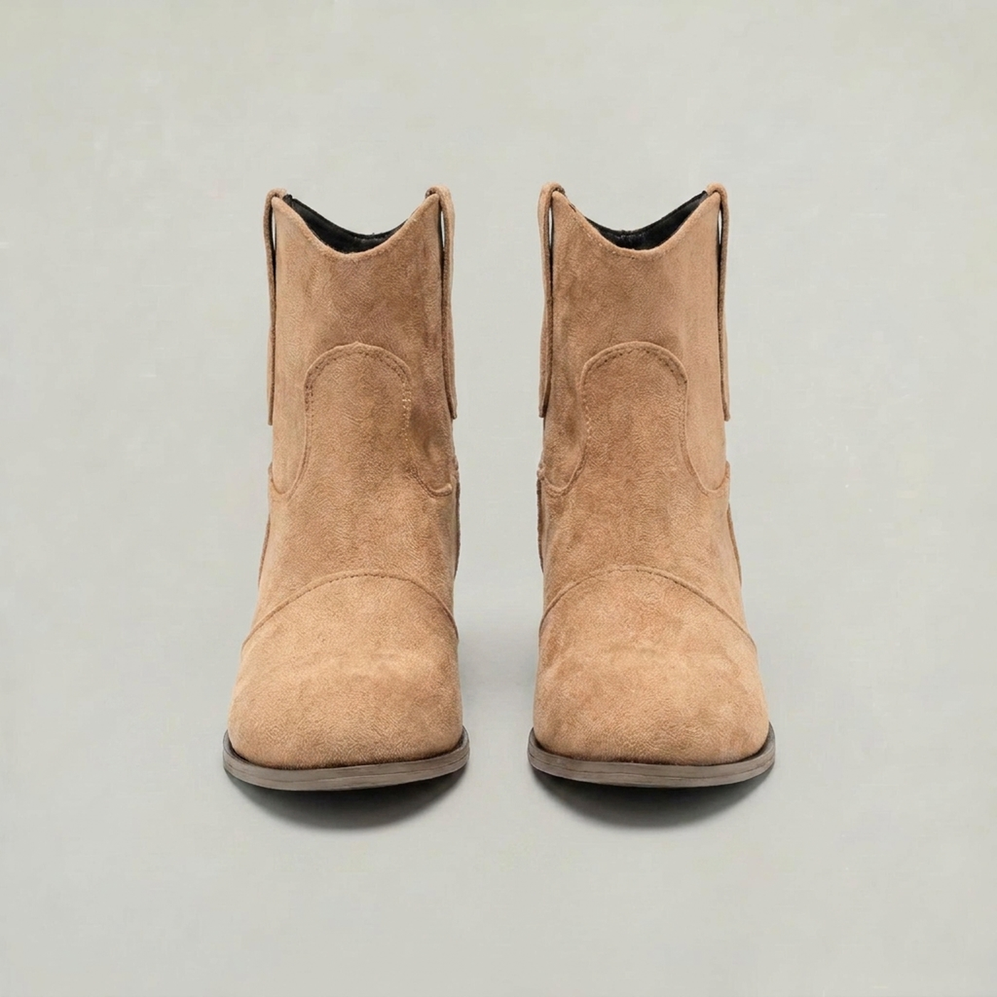 PLUXSTYLE::numise::womens-western-ankle-boots::pack-khaki