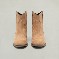 PLUXSTYLE::numise::womens-western-ankle-boots::pack-khaki