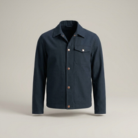 PLUXSTYLE::numise::mens-relaxed-button-down-parka::pack-blue