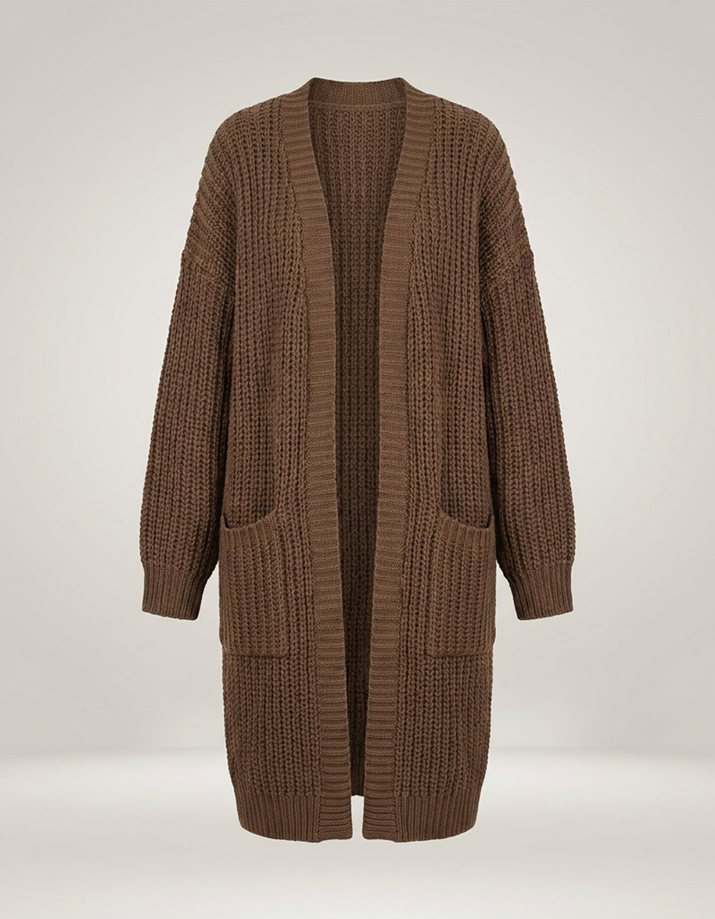 PLUXSTYLE::numise::alice-longline-cardigan::pack-brown