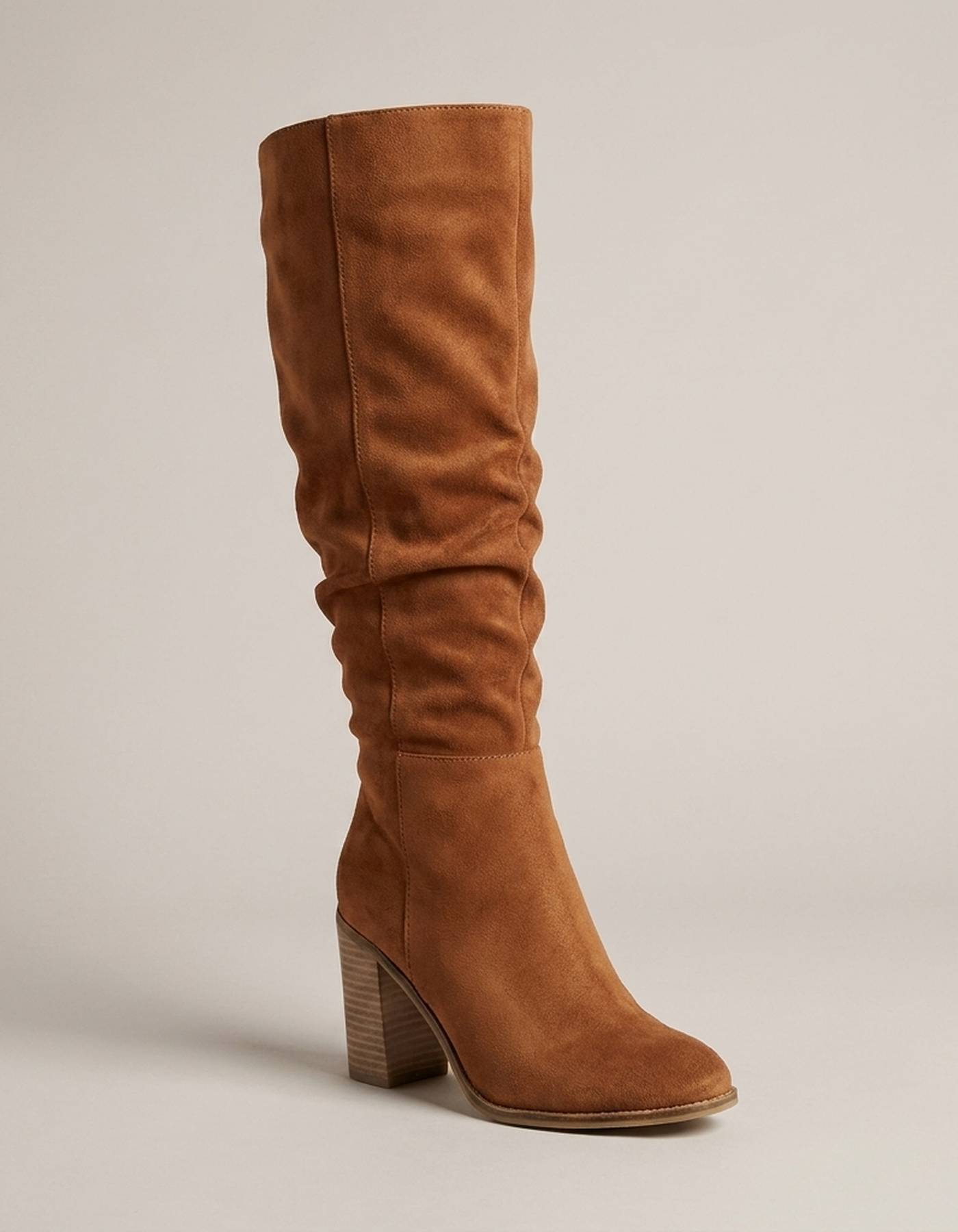 PLUXSTYLE::numise::side-zip-slouch-knee-high-boots::closeup-hero