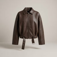 PLUXSTYLE::numise::celeste-structured-parka::pack-brown