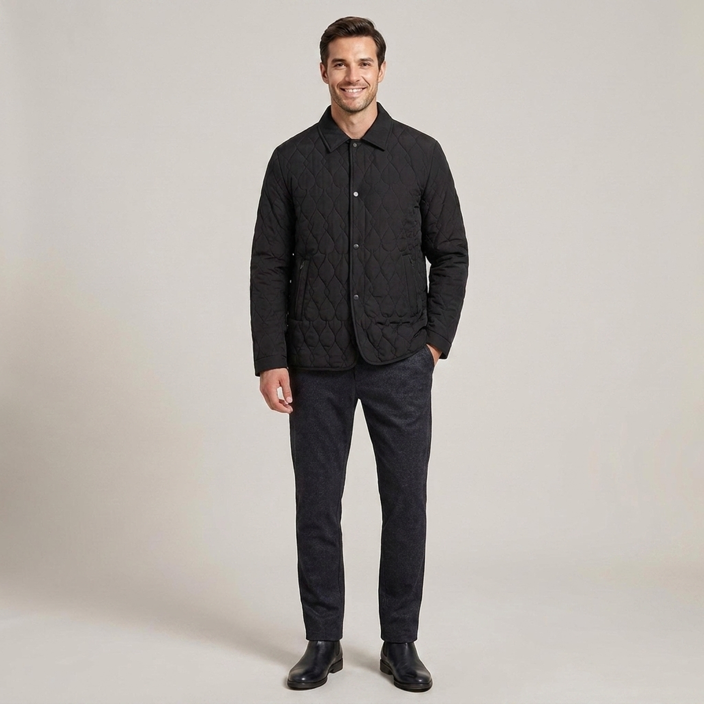 PLUXSTYLE::numise::mens-diamond-quilted-parka-1::front